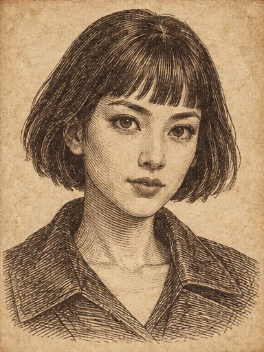 Concept portrait of a fictional woman in Wild west style